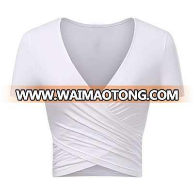 Latest hot sale popular crop top women/crop top custom print OEM