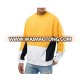 Custom Men Crew Neck Pullover Colorblock Sweatshirt