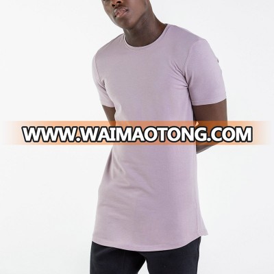 Men's clothing gym elongated t shirt printing apparel shirts for men china supplier